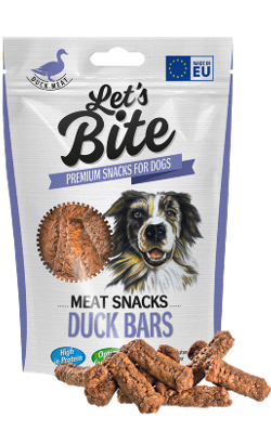 Biscoitos para cão Brit Let's Bite Dog Meat Snacks Duck Bars | 80 g