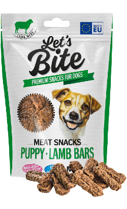 Brit Let's Bite Dog Meat Snacks Puppy Lamb Bars | 80 g