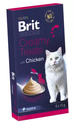 Brit Premium by Nature Creamy Treats Gato Adulto Grain-Free Frango - Snack para gato