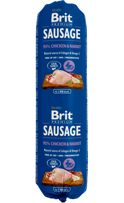 Brit Sausage Dog Chicken & Rabbit | 800 g
