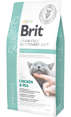 Ração Veterinária para Gatos Brit Veterinary Diet Cat Struvite Grain-Free Chicken & Pea | 400 g
