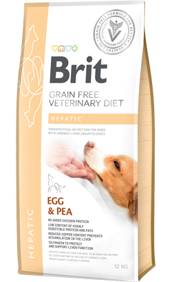 Ração Veterinária para Cão Brit Veterinary Diet Dog Hepatic Grain-Free Egg & Pea | 2 kg