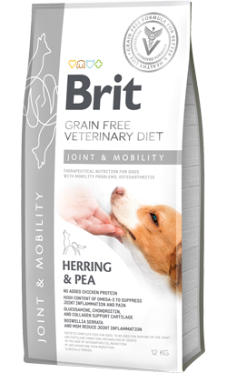 Ração Veterinária para Cão Brit Veterinary Diet Dog Joint & Mobility Grain-Free Herring & Pea | 12 kg
