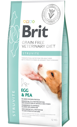 Ração Veterinária para Cão Brit Veterinary Diet Dog Struvite Grain-Free Egg & Pea | 2 kg