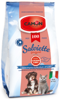 Camon Toalhetes Húmidos Clorexidina & Mirra | 100 toalhetes