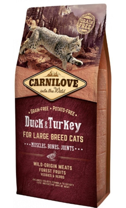Ração Húmido para Gatos Carnilove Grain-Free Cat Adult Large Breed Duck & Turkey | 2 kg