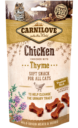 Biscoitos Carnilove Cat Soft Snack Chicken & Thyme para Gatos | 50 g