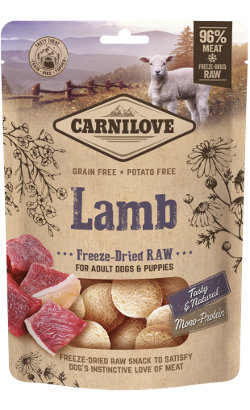 Snack para cão Carnilove Freeze-dried Raw Snacks Lamb | 60 g