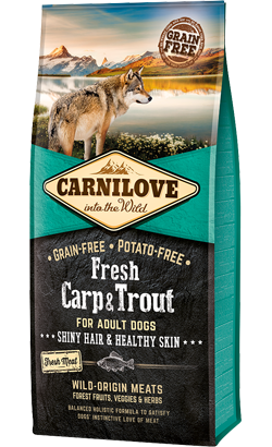 Ração para Cão Carnilove Grain-Free Fresh Carp & Trout Adult Dog | 1,5 kg