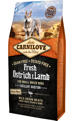 Carnilove Grain-Free Fresh Ostrich & Lamb Adult Small Dog | 1,5 kg
