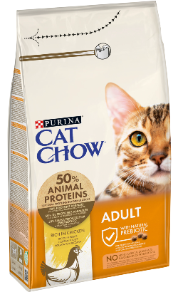 Ração para Gatos Cat Chow Adult Chicken | 10 kg