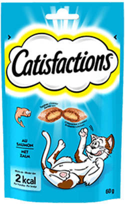 Biscoitos Catisfaction Snack Salmão para Gatos | 4 x 180 g