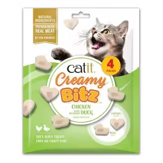 Catit Creamy Snacks Bitz Adult Cat Chicken and Duck - Cat snack