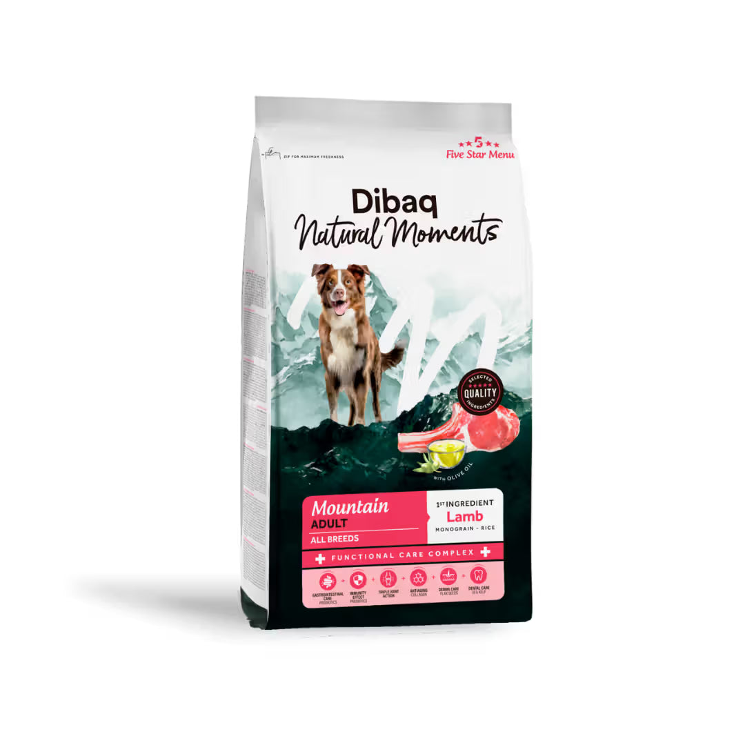 Dibaq Natural Mountain Cão Adulto Borrego - Ração seca para cão
