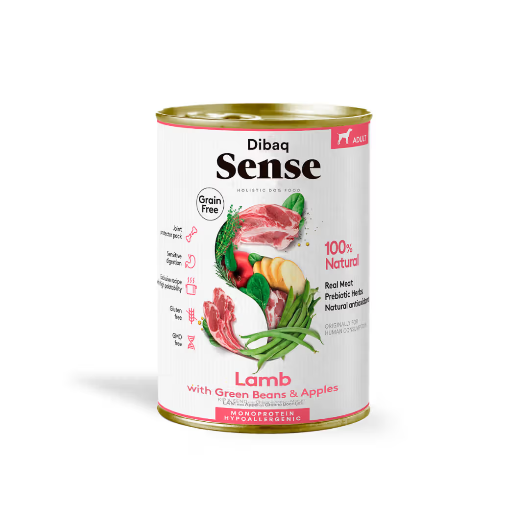 Dibaq Sense Cão Adulto Grain-Free Borrego - Ração húmida para cão