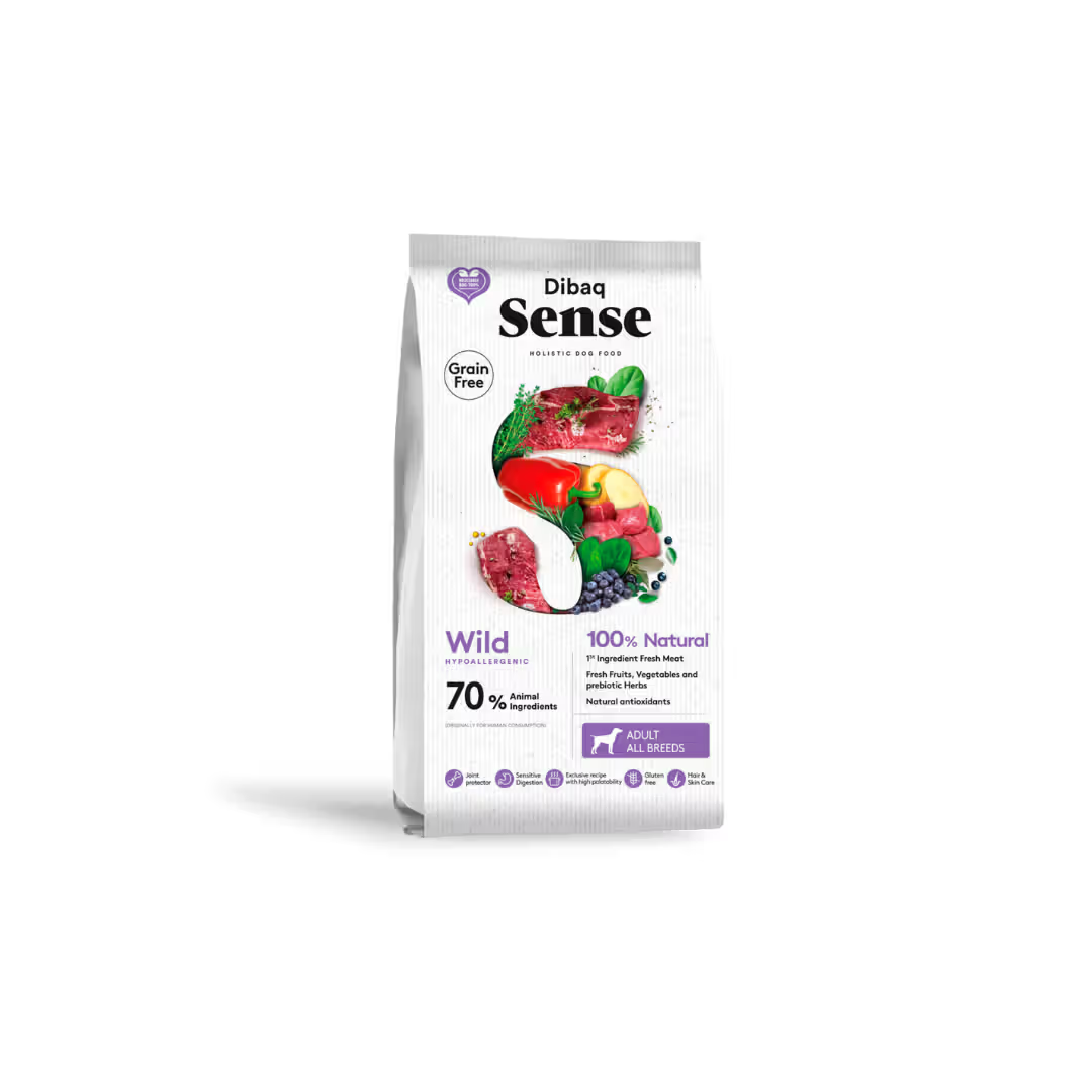 Dibaq Sense Cão Adulto Grain-Free Veado e Javali - Ração seca para cão