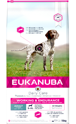 Ração para Cão Eukanuba Adult Premium Performance Working & Endurance | Chicken | 15 kg
