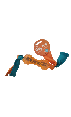 Eurosiam Osso TPR com Tecido e Apito | 1 unidade