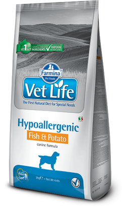 Ração Veterinária para Cão Farmina Vet Life Canine Hypoallergenic Fish & Potato | 12 Kg
