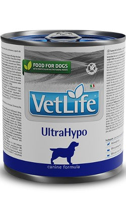 Ração Veterinária húmida para Cão Farmina Vet Life Canine UltraHypo | Wet (Lata) | 6 x 300 g