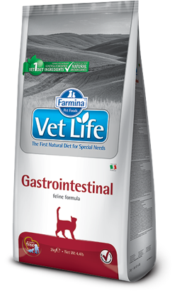 Ração Veterinária para Gatos Farmina Vet Life Feline Gastrointestinal | 2 Kg