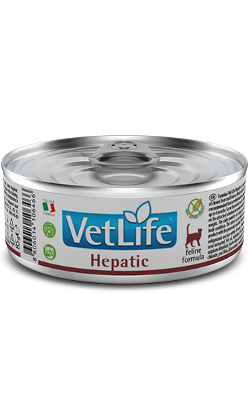 Ração Veterinária húmida para Gatos Farmina Vet Life Feline Hepatic | Wet (Lata) | 12 x 85 g