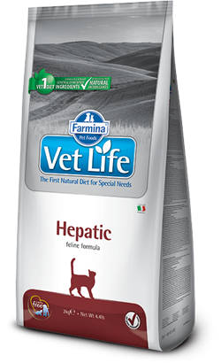 Ração Veterinária para Gatos Farmina Vet Life Feline Hepatic | 2 Kg