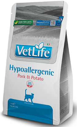 Ração Veterinária para Gatos Farmina Vet Life Feline Hypoallergenic Pork & Potato | 1,5 kg