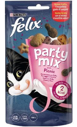Biscoitos para Gatos Felix Party Mix Picnic Mix | 8 x 60 g
