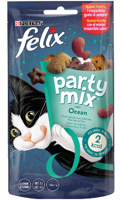 Biscoitos para Gatos Felix Party Ocean Mix | 8 x 60 g