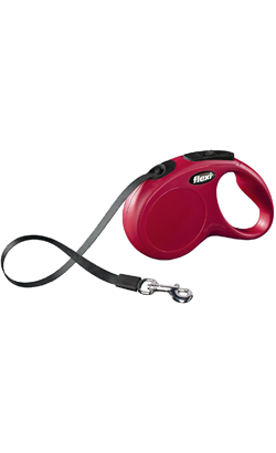 Trela para cão Flexi New Classic Tape - Red | Extra Small