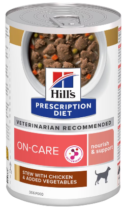 Ração Veterinária húmida para Cão Hills Prescription Diet Canine On-Care Stew with Chicken & Vegetables | Wet (Lata) | 6 x 354 g
