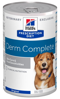 Ração Veterinária húmida para Cão Hills Prescription Diet Canine Derm Complete | Wet (Lata) | 12 x 370 g