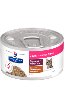 Ração Veterinária húmida Hills Prescription Diet Feline GI Biome Stew with Chicken & Vegetables| Wet (Lata) | 12 x 82 gr
