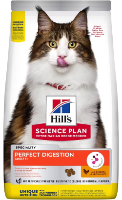 Ração para Gatos Hills Science Plan Cat Perfect Digestion Adult with Chicken | 1,5 kg
