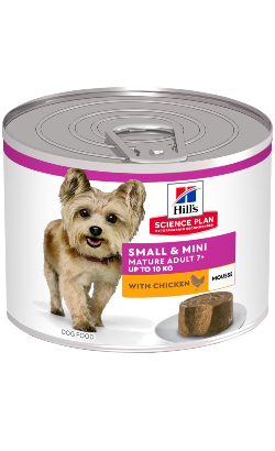 Ração húmida para Cão Hills Science Plan Dog Mature Small & Mini Mousse With Beef | Wet (Lata) | 12 x 200 g