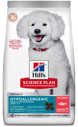 Ração para Cão Hills Science Plan Dog Small & Mini Adult Hypoallergenic with Salmon & Tuna | 6 kg