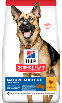 Ração para Cão Hills Science Plan Dog Large Breed Mature Adult 6+ with Chicken | 14 kg
