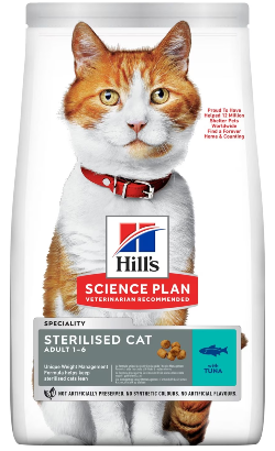 Ração para Gatos Hills Science Plan Sterilised Cat Adult with Salmon | 1,5 kg