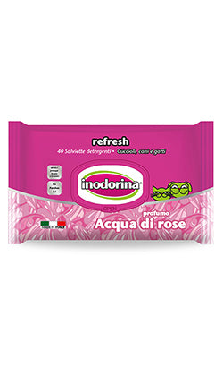 Inodorina Toalhetes Refresh | Aqua di Rosa | 40 Toalhetes
