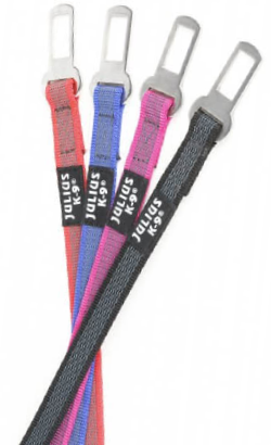 Julius-K9 Color & Grey Adaptador Cinto Segurança - 10 kg para cão | Azul