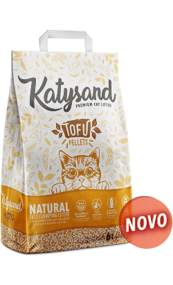 Areia para Gatos Katysand Tofu Litter Aglomerante Natural | 6 L
