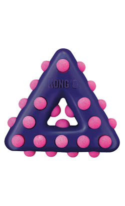 Brinquedo para cão Kong Dotz Triangle | Large (TDD13E)