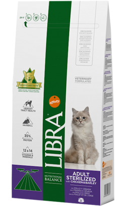 Ração para Gatos Libra Cat Sterilized Chicken | 12 kg