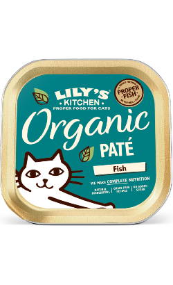 Ração húmida para Gatos Lilys Kitchen Cat Adult Organic Paté Fish | Wet (Terrina) | 19 x 85 g
