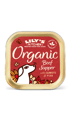 Ração húmida para Cão Lilys Kitchen Dog Organic Beef Supper | Wet (Terrina) | 11 x 150 g