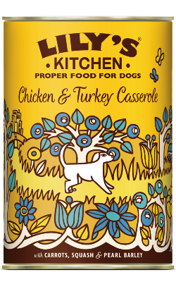 Ração húmida para Cão Lilys Kitchen Dog Chicken and Turkey Casserole | Wet (Lata) | 6 x 400 g