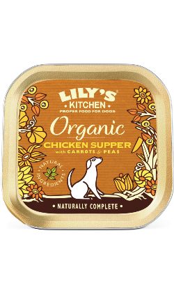 Ração húmida para Cão Lilys Kitchen Dog Organic Chicken Supper | Wet (Terrina) | 11 x 150 g