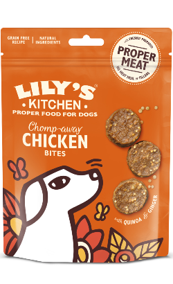 Biscoitos para cão Lilys Kitchen Dog Treats Chicken Bites | 70 g