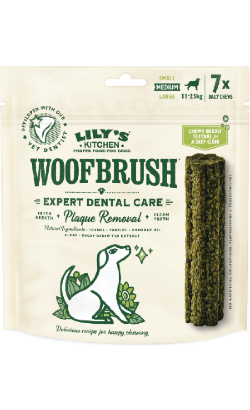 Biscoitos para cão Lilys Kitchen Dog Woofbrush Medium Dental sticks | 7 sticks